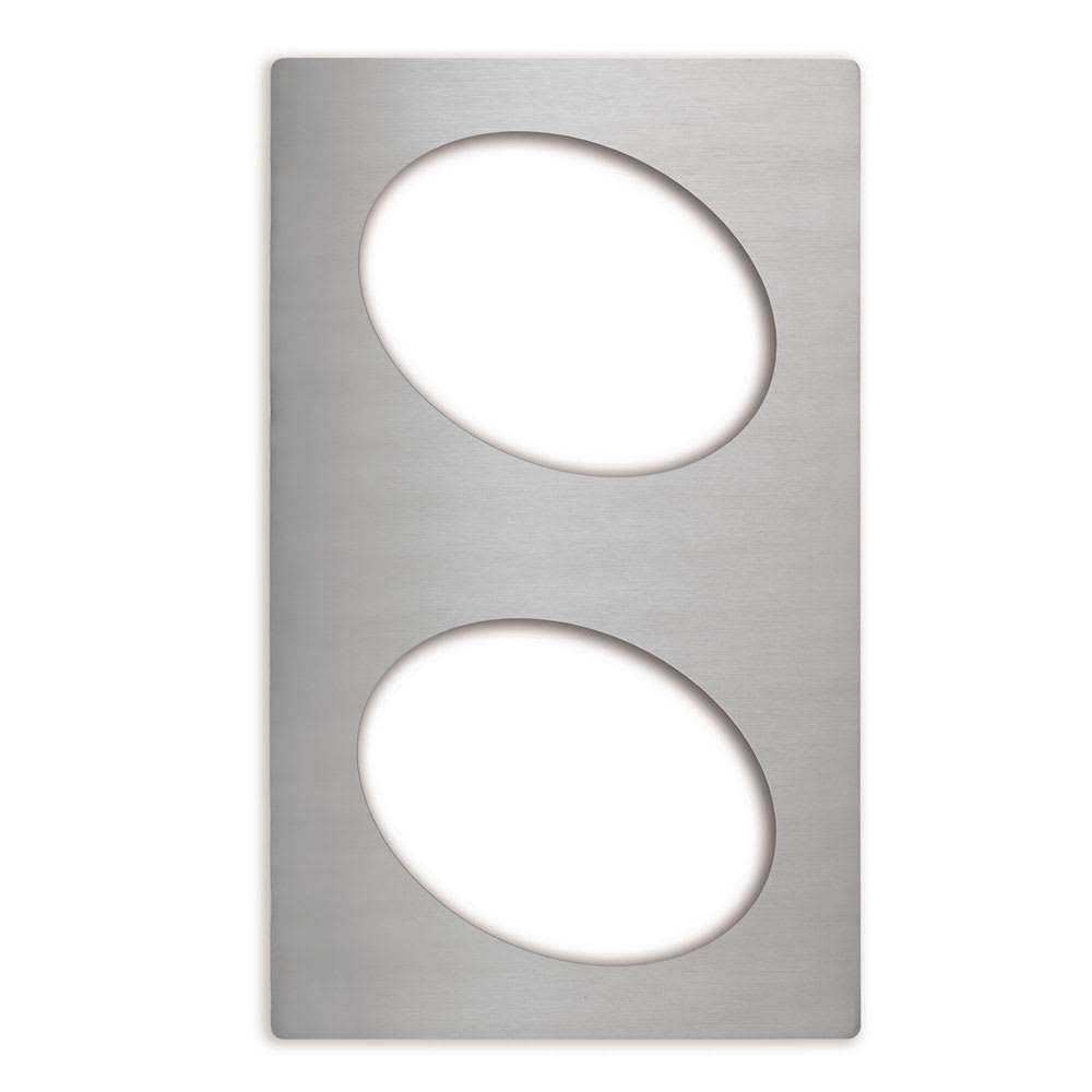 Vollrath 8240314 Miramar Template - 2 Small Oval Decorative Pans, 12x20", Stainless, Silver