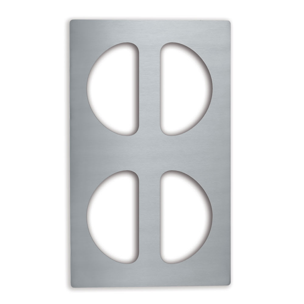 Vollrath 8241314 Miramar Template - (4) 1/2 Oval Pans, 12x20", Stainless, Silver