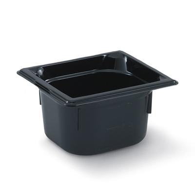 Vollrath 9044420 4"D Quarter Size High Temp Food Pan, Black