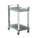 Vollrath 97101 2 Level Polymer Utility Cart w/ 200 lb Capacity, Flat Ledges, Gray