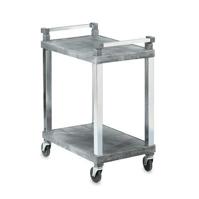 Vollrath 97102 3 Level Polymer Utility Cart w/ 300 lb Capacity, Flat Ledges, Gray