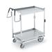 Vollrath 97205 2 Level Stainless Utility Cart w/ 650 lb Capacity, Raised Ledges, Silver