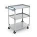 Vollrath 97320 3 Level Stainless Utility Cart w/ 300 lb Capacity, Raised Ledges, Silver