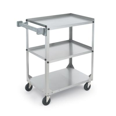 Vollrath 97326 3 Level Stainless Utility Cart w/ 400 lb Capacity, Raised Ledges, Silver