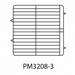 Vollrath PM3208-3 Dishwasher Rack - 32 Plate Capacity, 3 Extenders, Beige