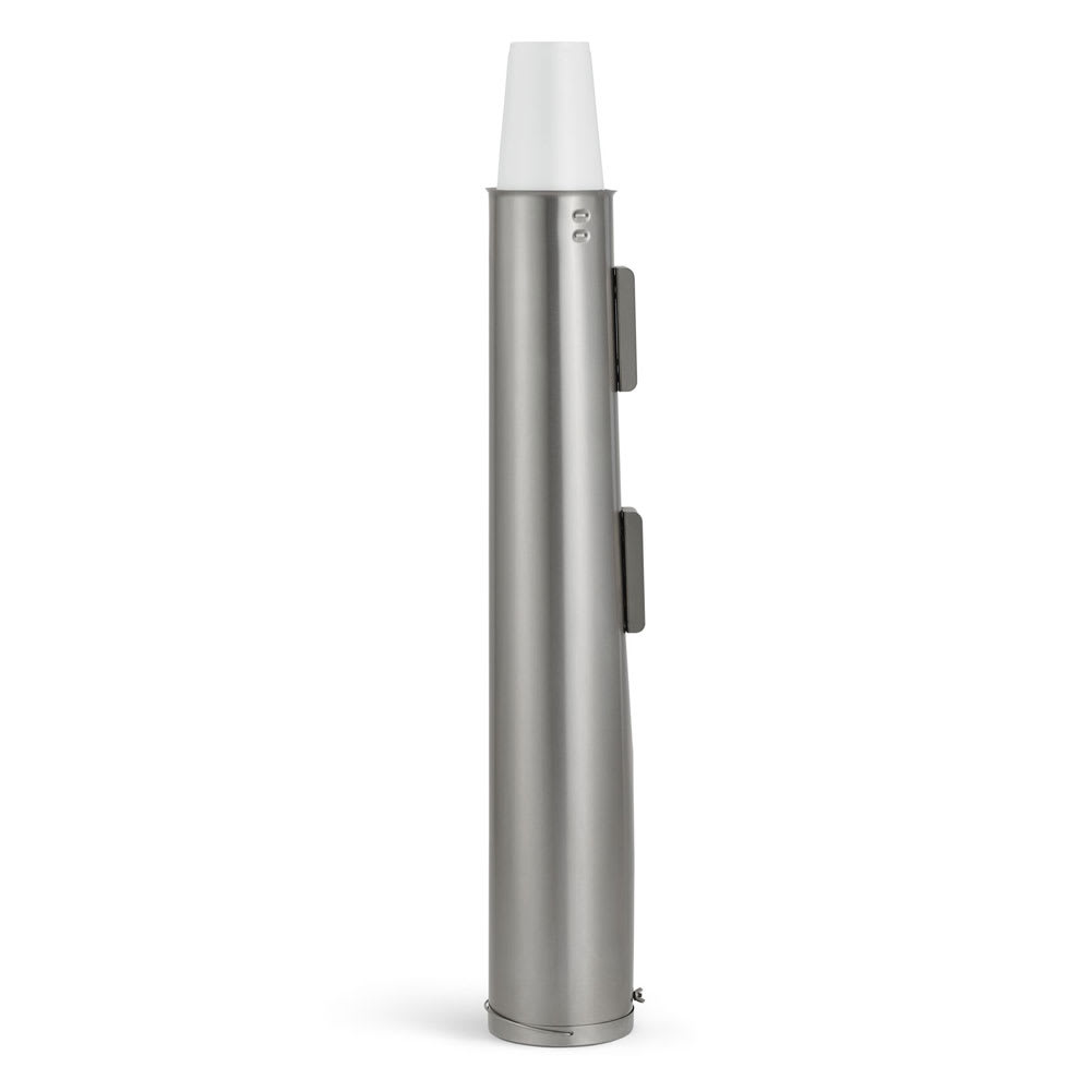 Vollrath SLC-2 Cup Dispenser, Surface Mount, All Cup Types, Silver