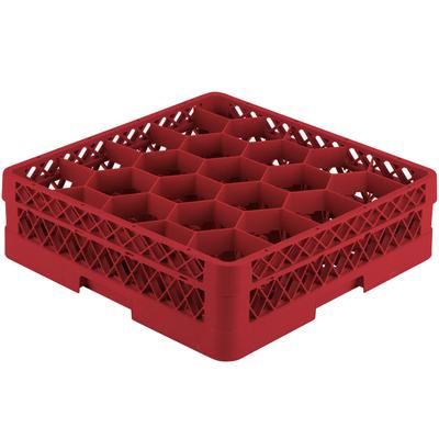 Vollrath TR11G Traex Rack Max Rack Max Glass Rack w/ (20) Compartments - (1) Extenders, Red