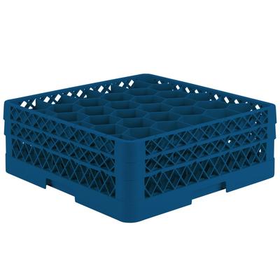 Vollrath TR12HH Rack Max Glass Rack w/ (30) Compartments - (2) Extenders, Royal Blue