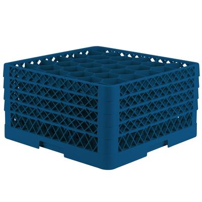 Vollrath TR12HHHH Traex Rack Max Rack Max Glass Rack w/ (30) Compartments - (4) Extenders, Blue