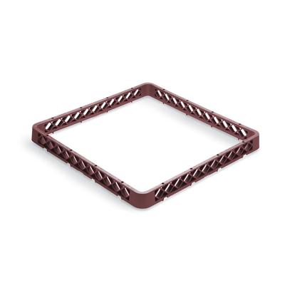 Vollrath TR1AA 21 Full-Size Dishwasher Rack - Open with 2 Extenders, Burgundy, Red