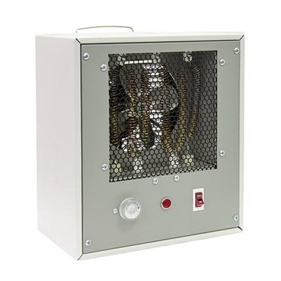 TPI 150TS 11 1/2" Portable Electric Heater - 750/1500 watt, 120v, Steel, 120 V, White