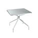 emu 800 24" Square Outdoor Dining Height Table w/ Mesh Top - Steel, Cement, E-Coated Powder Finish