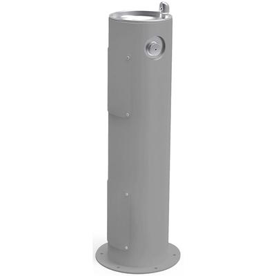Elkay LK4400GRY Outdoor Pedestal Drinking Fountain - 14"W x 14"D x 40 1/3"H, Non Refrigerated, Gray