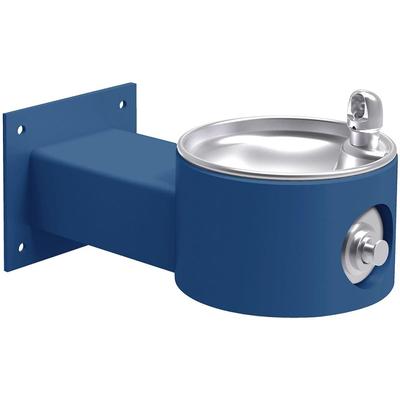 Elkay LK4405FRKBLU Wall Mount Outdoor Drinking Fountain - Non Refrigerated, Freeze Resistant, Blue