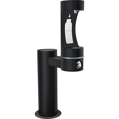 Elkay LK4410BFBLK Outdoor HydroBoost Bottle Filling Station - 14"W x 31"D x 57"H, Non Refrigerated, Black