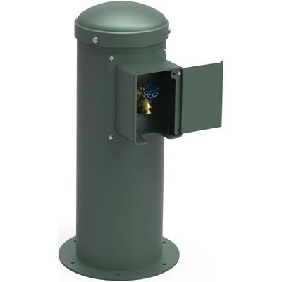 Elkay LK4461YHLHBEVG Outdoor Yard Hydrant w/ Locking Hose Bib - 10 1/2"W x 30"H, Steel, Evergreen
