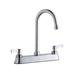 Elkay LK810GN05L2 Deck Mount Faucet w/ 5" Gooseneck Spout & 2" Lever Handles - 8" Centers