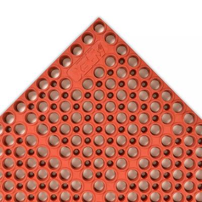 NoTrax T11U3958RD San-Eze II Grease-Proof Floor Mat, 3 1/4' x 4 7/8', 7/8" Thick, Red