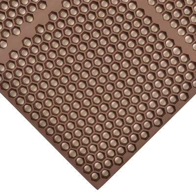 NoTrax T15U0034BR Optimat Grease-Resistant Floor Mat, 3' x 4', 1/2
