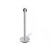 CSL 5800SS-BLK 36"H Portable Crowd Control Stanchion w/ 4 Way Connection - Stainless Steel