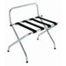 CSL S1055C-BL-1 Metal Luggage Rack w/ 2 1/4" Black Poly Straps - 24 1/4"W x 16"D x 26 1/2"H, Zinc