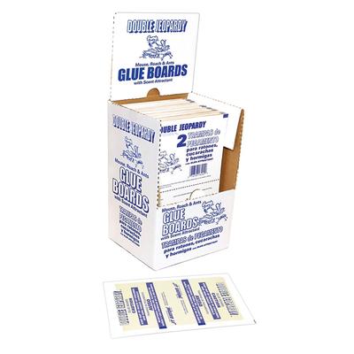 Royal Industries JT182B Double Jeopardy Glue Board - 8 1/2" x 5 1/2", Banana, White