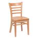 Royal Industries ROY 8001 N Side Chair w/ Ladder Back - Beechwood, Natural Finish