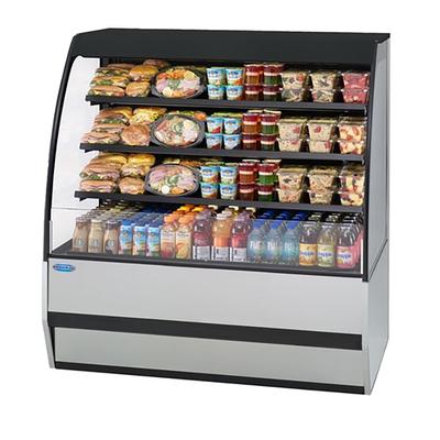 Federal SSRPF-5952 59" Vertical Open Air Cooler w/ 4 Levels, 208-240v/1ph, Black