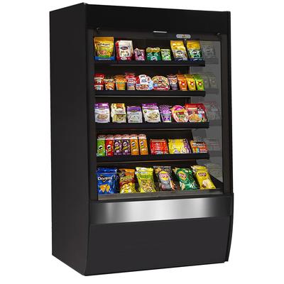 Federal VNSS4860S Vision Series 47 1/4" Self Service Open Air Case - (3) Levels, 120v, Self-Service, Black