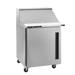 Centerline by Traulsen CLPT-2708-SD-R 27" Sandwich/Salad Prep Table w/ Refrigerated Base, 115v, (8) 1/6 Size Pans, Roll-Top Lid, Stainless Steel