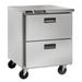 Centerline by Traulsen CLUC-27R-DW 27" W Undercounter Refrigerator w/ (1) Section & (2) Drawers, 115v, Two Drawer, Silver