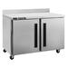 Centerline by Traulsen CLUC-36R-SD-WTLL 36" Worktop Refrigerator w/ (2) Sections, 115v, 2 Solid Doors , 115 V, Silver