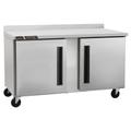 Centerline by Traulsen CLUC-60R-SD-WTLR 60" Worktop Refrigerator w/ (2) Sections, 115v, 4" Backsplash, Silver