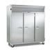 Traulsen G30000 Dealer's Choice 76" 3 Section Reach In Refrigerator, (6) Solid Doors, 115v, Silver