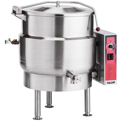 Vulcan K40EL 208/3 40 gal Steam Kettle - Stationary, 2/3 Jacket, 208v/3ph, Stainless Steel