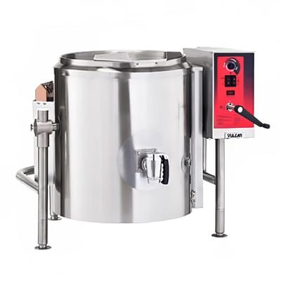 Vulcan K60GLT LP 60 gal Steam Kettle - Manual Tilt, 2/3 Jacket, Liquid Propane, LP Gas, Stainless Steel, Gas Type: LP