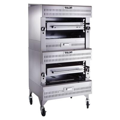 Vulcan VBB2 NG 36" Double Deck Broiler w/ 6 Burners, Natural Gas, 2 Burners, Freestanding, Stainless Steel, Gas Type: NG