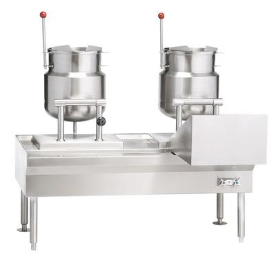 Vulcan VEKT50/66 208/3 (2) 6 gal Steam Kettles - Manual Tilt, 2/3 Jacket, 208v/3ph, Stainless Steel