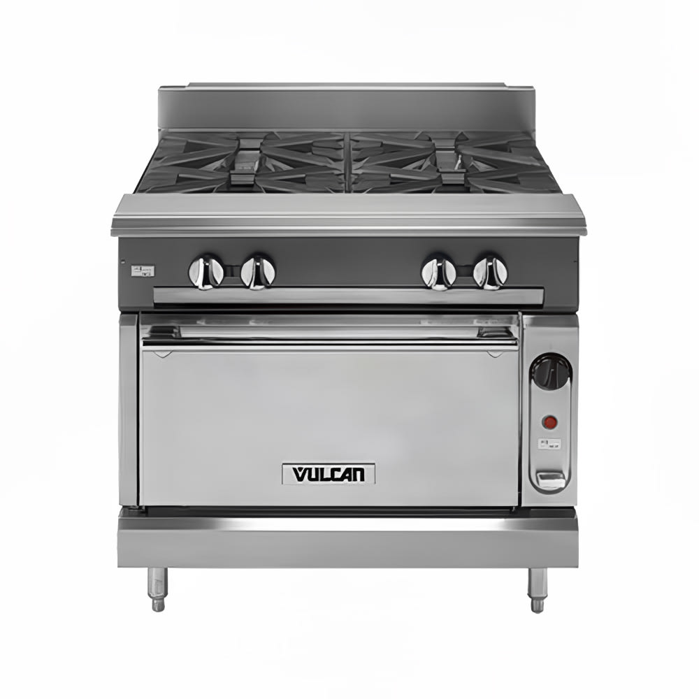 Vulcan VWT36S LP 36" V Series Heavy Duty Spreader Plate w/ Standard Oven, Liquid Propane, Stainless Steel, Gas Type: LP