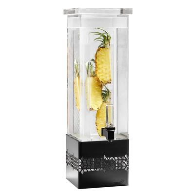 Rosseto LD169 2 gal Beverage Dispenser - Plastic Container, Black Base, Black Matte Base