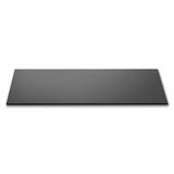 Rosseto SG002 33 1/2" x 7 4/5" Rectangular Display Platter - Glass, Black