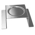 Rosseto SM169 3" Square Burner Stand - Stainless, Stainless Steel