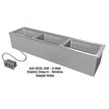 Duke ADI-2ESL-SW 46 1/4" Drop In Hot Food Table w/ (2) Wells, 120v, Silver