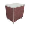 Duke HB4ST Heritage 60" Mobile Serving Counter w/ Enclosed Base & Stainless Top, Oxide, Brown