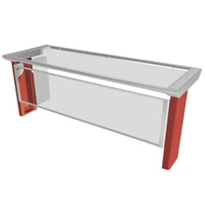 Duke TS550-46 45 5/8" Sneeze Guard, Self Service Style w/ Acrylic End Guards, 2-Sided, Clear