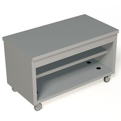 Duke TST-60SS 60" Mobile Serving Counter w/ Shelves & Stainless Top, Stainless Steel, 5" Casters, Silver