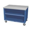 Duke TST-88SS Thurmaduke 88" Mobile Serving Counter w/ Shelves & Stainless Top, Stainless Steel Top, Silver