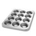 Chicago Metallic 43385 Strawberry Shortcake Pan - Makes (12) 3 3/8" Cakes, Aluminized Steel, AMERICOAT Glazed, Silver