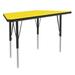 Correll A2448-TRP-38-09-09 Activity Table w/ 1 1/4" High Pressure Top, 48"W x 24"D, Yellow