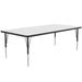 Correll A3660-REC-36-09-09 Activity Table w/ 1 1/4" High Pressure Top, 60"W x 36"D, White